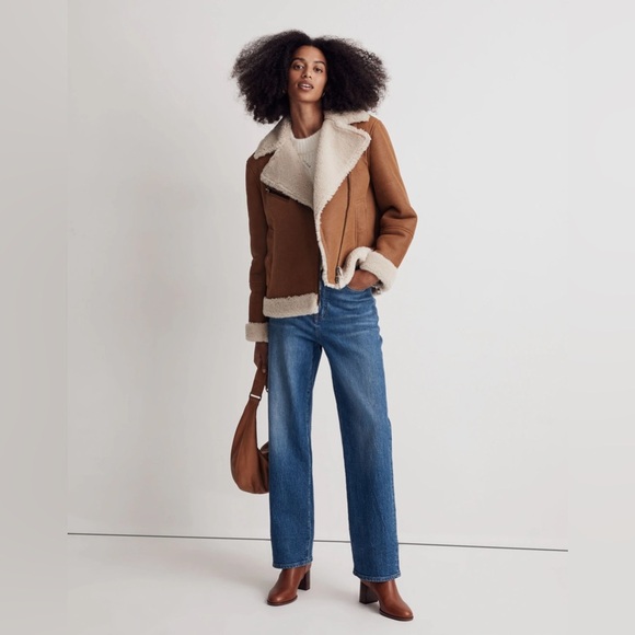 Madewell Jackets & Blazers - Madewell Oversized Shearling Motorcycle Jacket NH847